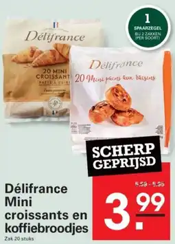 Sligro Délifrance Mini croissants croissants en koffiebroodjes aanbieding