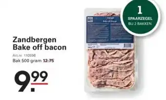 Sligro Zandbergen Bake off bacon aanbieding