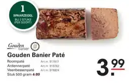 Sligro Gouden Banier Paté aanbieding