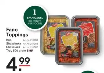 Sligro Fano Toppings aanbieding