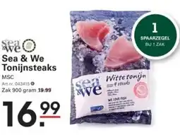 Sligro Sea & We Tonijnsteaks aanbieding