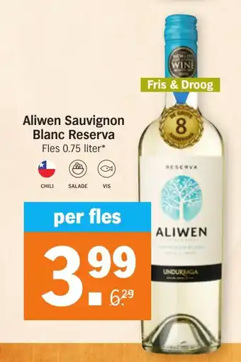 Albert Heijn Aliwen Sauvignon Reserva 750ml aanbieding