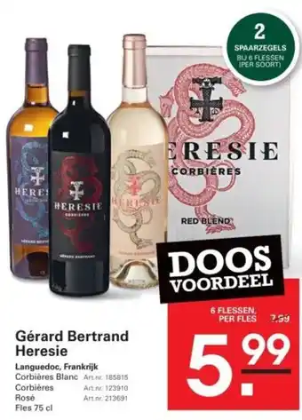 Sligro Gérard Bertrand Heresie aanbieding