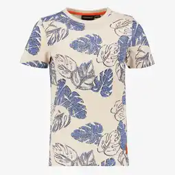 Scapino Unsigned jongens T-shirt met print beige aanbieding