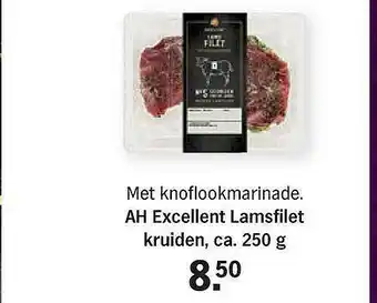 Albert Heijn AH Excellent Lamsfilet Kruiden aanbieding