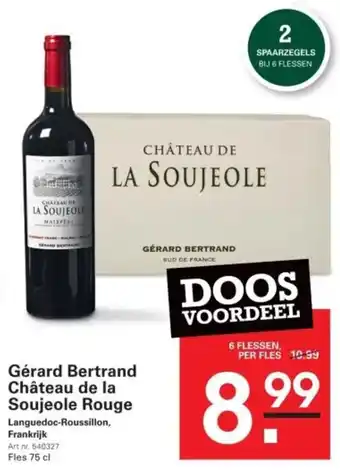Sligro Gérard Bertrand Château de la Soujeole Rouge aanbieding