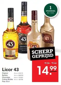 Sligro Licor 43 aanbieding