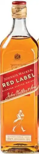 Sligro Johnnie Walker Blended Scotch Whisky Red Label aanbieding