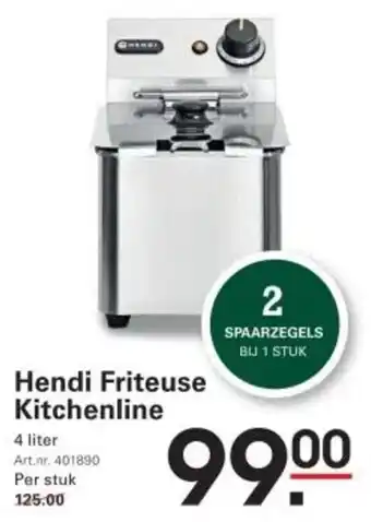 Sligro Hendi Friteuse Kitchenline aanbieding
