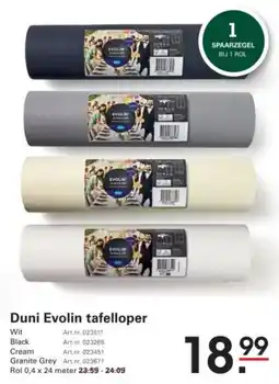 Sligro Duni Evolin tafelloper aanbieding