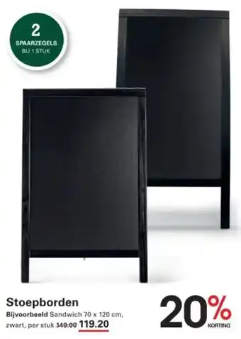 Sligro Stoepborden aanbieding