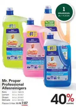 Sligro Mr. Proper Professional Allesreinigers aanbieding