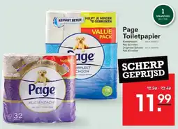 Sligro Page Toiletpapier aanbieding