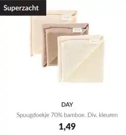 Babypark Day Spuugdoekje 70% bamboe aanbieding