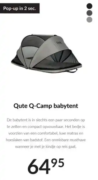 Babypark Qute Q Camp babytent aanbieding