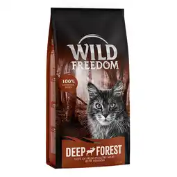 Zooplus 2x6,5kg Adult Deep Forest Hert Wild Freedom Kattenvoer droog aanbieding