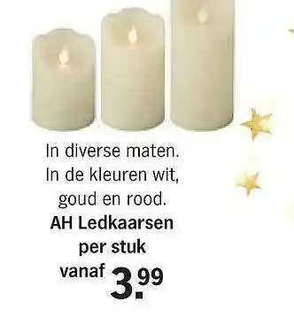 Albert Heijn AH Ledkaarsen aanbieding