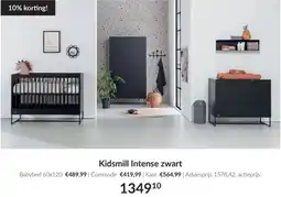 Babypark Kidsmill Intense zwart aanbieding