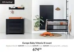Babypark Europe Baby Vittoria III zwart aanbieding