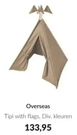 Babypark Overseas Tipi with flags aanbieding