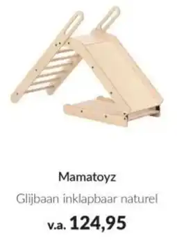 Babypark Mamatoyz Glijbaan inklapbaar naturel aanbieding