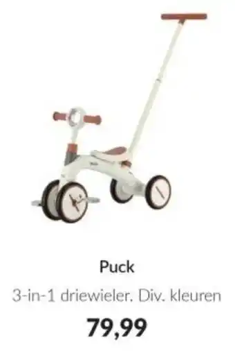 Babypark Puck 3 in 1 driewieler aanbieding
