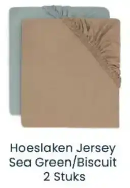 Babypark Hoeslaken Jersey Sea Green / Biscuit aanbieding