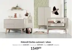 Babypark Kidsmill Sixties oatmeal / eiken aanbieding