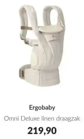Babypark Ergobaby Omni Deluxe linen draagzak aanbieding