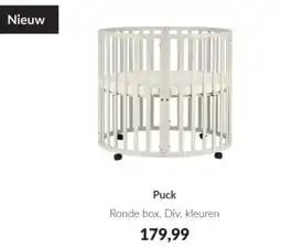 Babypark Puck Ronde box. aanbieding