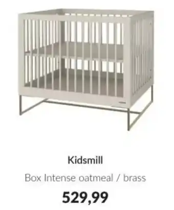 Babypark Kidsmill Box Intense oatmeal / brass aanbieding
