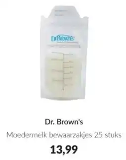Babypark Dr. Brown's Moedermelk bewaarzakjes aanbieding