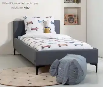 Babypark Kidsmill Square + bed respiro grey aanbieding
