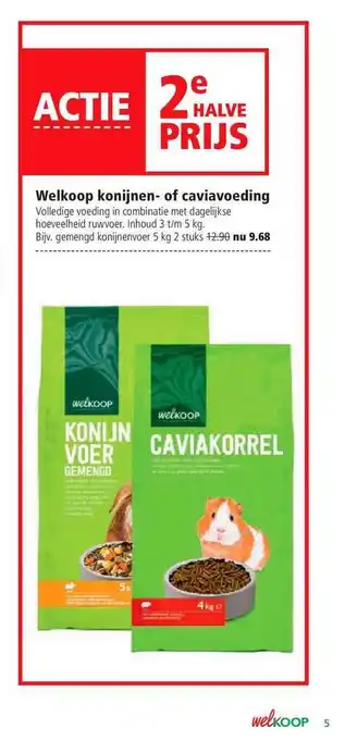 Welkoop Welkoop Konijnen- Of Caviavoeding 5kg aanbieding