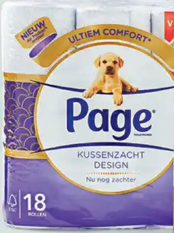 Sligro Page Toiletpapier Kussenzacht aanbieding