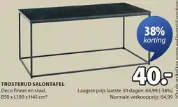 Jysk Trosterud salontafel aanbieding