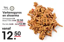 Sligro Kaldenberg Varkensgyros en shoarma aanbieding