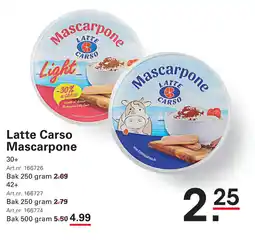 Sligro Latte Carso Mascarpone aanbieding