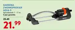 Kluswijs GARDENA ZWENKSPROEIER AQUA S aanbieding