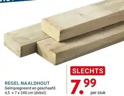Kluswijs REGEL NAALDHOUT aanbieding