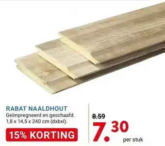 Kluswijs RABAT NAALDHOUT aanbieding