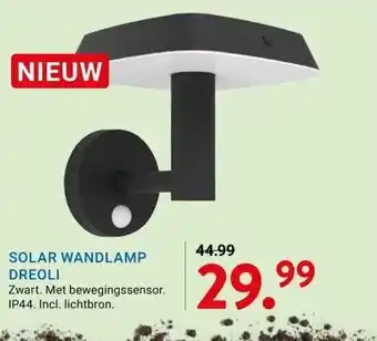 Kluswijs SOLAR WANDLAMP DREOLI aanbieding