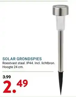 Kluswijs SOLAR GRONDSPIES aanbieding