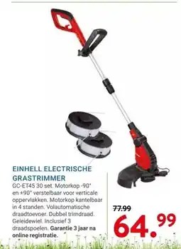 Kluswijs EINHELL ELECTRISCHE GRASTRIMMER aanbieding