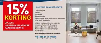 Kluswijs KLUSWIJS RAAMDECORATIE aanbieding