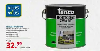 Kluswijs TENCO HOUTCOAT aanbieding