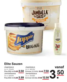 Sligro Elite Sauzen aanbieding