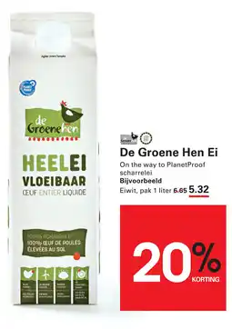 Sligro De Groene Hen Ei On the way to PlanetProof scharrelei aanbieding