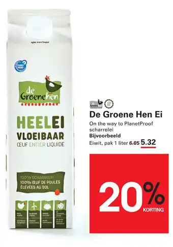 Sligro De Groene Hen Ei On the way to PlanetProof scharrelei aanbieding