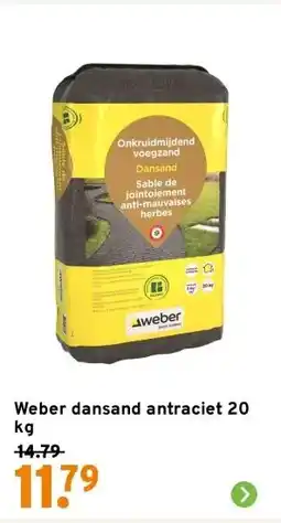 GAMMA Weber dansand antraciet 20 kg aanbieding